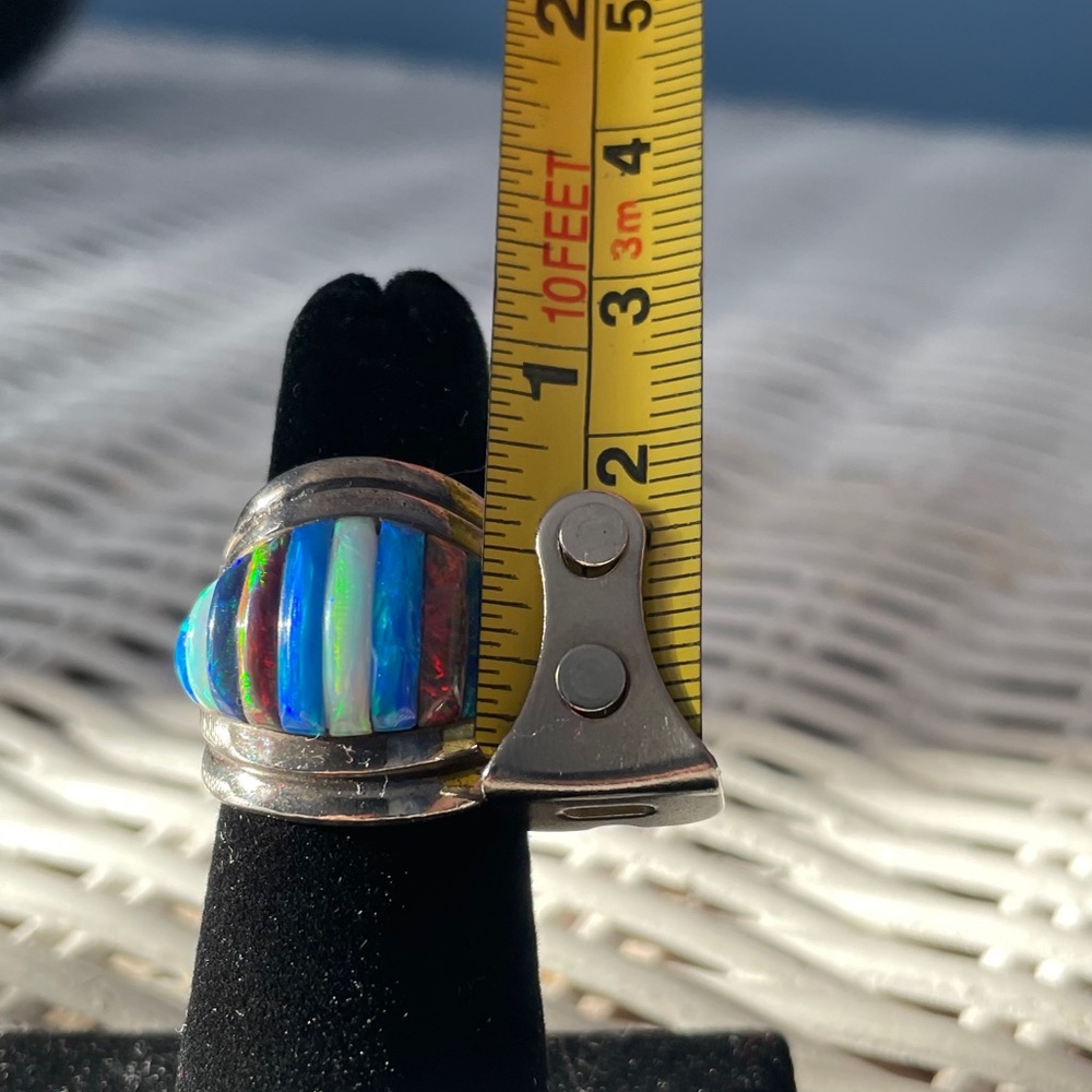 Colorful Stone Statement Ring - image 3